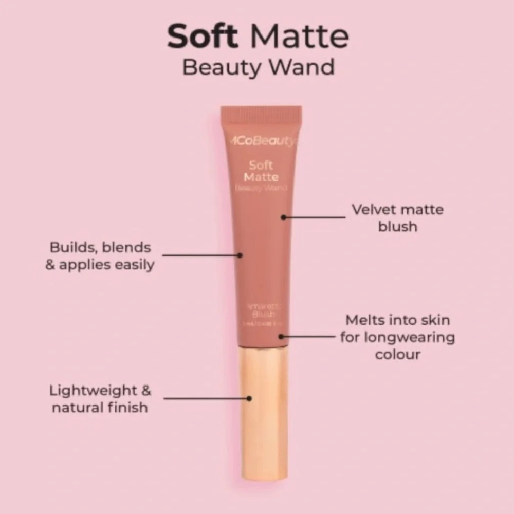 MCoBeauty Soft Matte Beauty Blush – Amaretto (12ML)